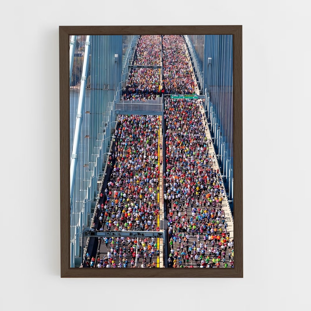 Poster Marathon sur le Pont – affiche Athlétisme (vue 5)